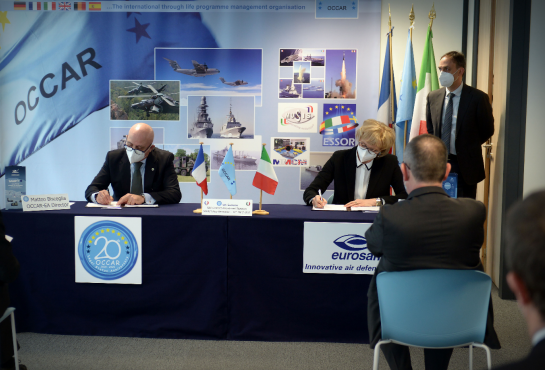 OCCAR signed contract on behalf of the French and Italian governments to launch the development and qualification of the SAMP/T New Generation